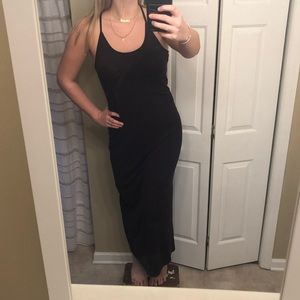 Black maxi dress